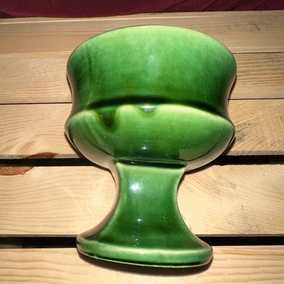 Other Vintage Mccoy Jardiniere Pedestal Planter Green Poshmark